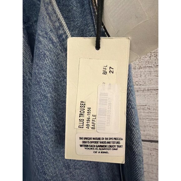 NWT Agolde Ellis Trouser Jeans Wide Leg High Rise Size 27 - Picture 3 of 4